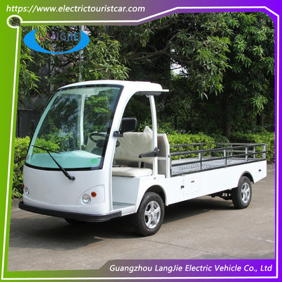 Carro de carga eléctrico de 2 asientos furgoneta con motor de aire acondicionado carro de equipaje eléctrico para carga de mercancías 900kg