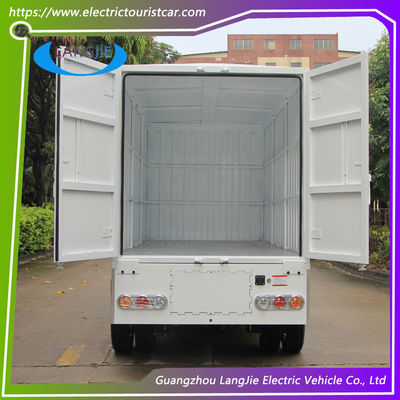 Contenedor de hierro Carro de equipaje eléctrico ACmotor Vans de carga pequeña con 2 asientos para el hotel
