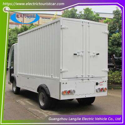 Contenedor de hierro Carro de equipaje eléctrico ACmotor Vans de carga pequeña con 2 asientos para el hotel