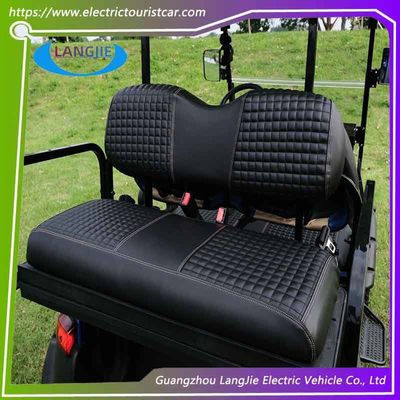 Club Car DS Golf Cojín de coche y respaldo de espalda Cubierta de cuero Componente de patrón a cuadros