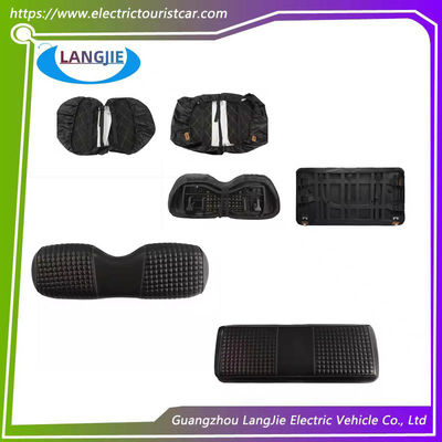 Golf Car Club Car DS Negro Pequeño Cuadrado Almofada del asiento delantero A prueba de agua y resistente a grietas tapa del asiento