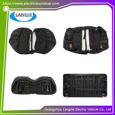 Club Car DS Golf Cojín delantero del coche Asiento con doble patrón de diamante Set negro Accesorios