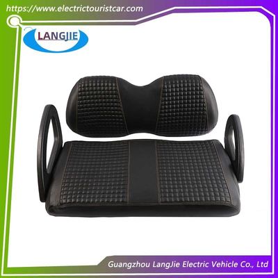 Un buen precio. Respaldo de espalda anti agrietamiento Revestimiento de cuero para asiento negro para carro de golf DS en línea