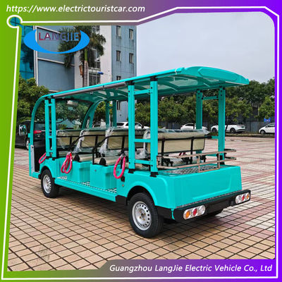 7Motor de corriente alterna de.5kW 11 asientos Vehículo turístico eléctrico Velocidad máxima 30km/h Para el transporte público