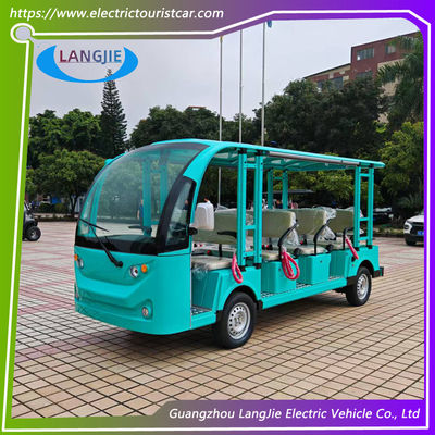7Motor de corriente alterna de.5kW 11 asientos Vehículo turístico eléctrico Velocidad máxima 30km/h Para el transporte público
