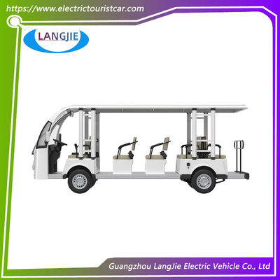 Carro de transporte eléctrico de 72 V con motor de 14 pasajeros para el campus