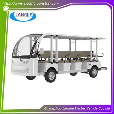 Carro de transporte eléctrico de 72 V con motor de 14 pasajeros para el campus