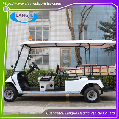 Carro de ambulancia eléctrica 2 asientos + 1 cama 48V/5KW motor ac para el parque del aeropuerto