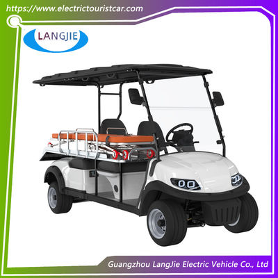 2 asientos + 1 cama Carritos eléctricos de golf AC Motor 5KW Carro eléctrico de ambulancia para el hospital