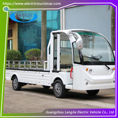 72V 7.5KW AC Motor Carro de equipaje eléctrico con caja de carga y 2 plazas Carro de golf Blanco para hotel