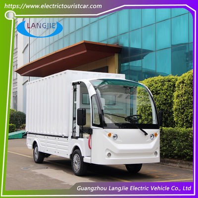 Carro de carga de 2 asientos 72V 7.5KW AC Motor Carro de equipaje eléctrico Caja de carga para el parque de la fábrica