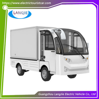 2 pasajeros 48V carro de equipaje eléctrico con motor de CA y caja de carga baja velocidad