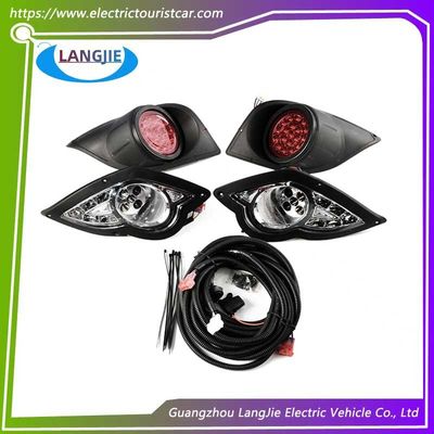 Las luces traseras LED de Yamaha Golf Cart y los faros halógenos