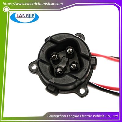 Carro de golf enchufe eléctrico de corriente continua 48V Yamaha negro conector de cable de carga circular