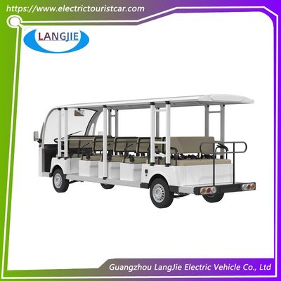 17 plazas Auto eléctrico Tour Motor AC 72V Tiempo de recarga 8 ~ 10h Para alquiler de coches turísticos