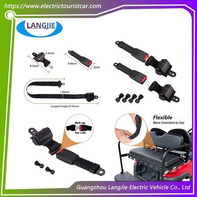 Un buen precio. EZGO TXT Golf Club Kit de cinturón de seguridad para automóviles con soporte en línea