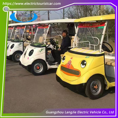 Blanco eléctrico Seguridad Golf Vehículos 48V Sistema de 2 asientos Auto turístico para aparcamiento