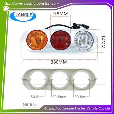 Auto de turismo eléctrico de cuatro ruedas EAGLE Rear taillight Assembly Enclosed Exhaust Light Accesorios