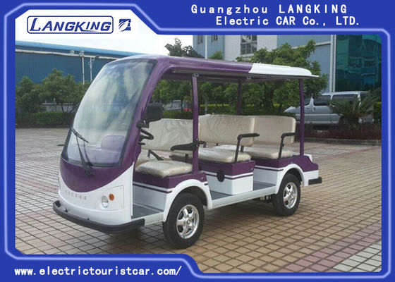 Autobús de visita turístico de excursión eléctrico de Seater del tambor de freno del franco 8 con el turista eléctrico de la silla del sofá