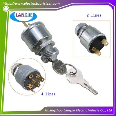 Carro de golf EZGO PDS 4 cables bloqueo de energía TXT patrulla coche 2 cables interruptor de llave