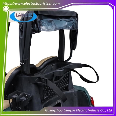 Un buen precio. EZGO Carro de golf de cuatro ruedas Negro cubierta de lluvia de PVC plegable en línea