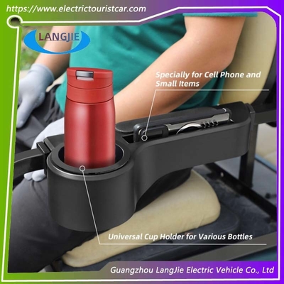 Kit de asiento trasero universal para carrito de golf EZGO con reposabrazos, portavasos negro y desmontable para facilitar la limpieza