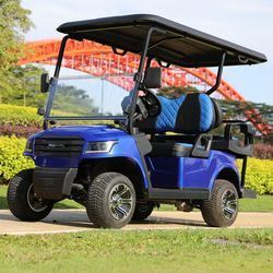Un buen precio. Carrito de golf eléctrico 4 plazas 48V con motor AC de 5KW y autonomía de 80km online