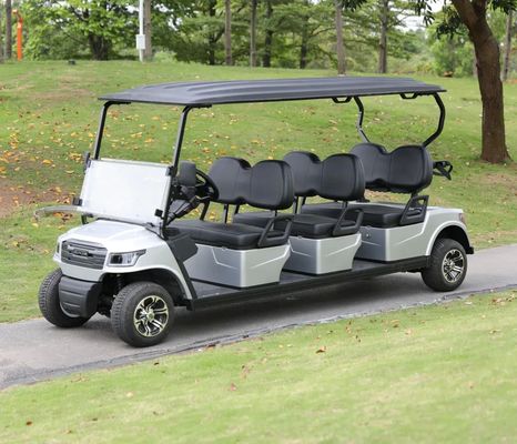Un buen precio. Carro de golf eléctrico blanco de 48V y 5KW con 6 asientos para campos de golf y resorts online