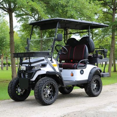 Un buen precio. Carrito de golf eléctrico con motor de CA de 4 plazas y pantalla de 10 pulgadas para resorts de golf online