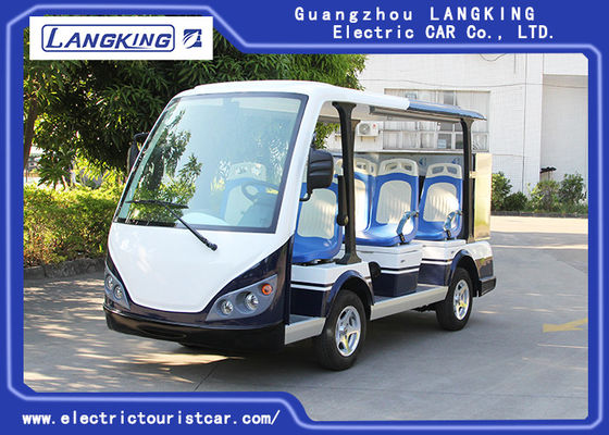 8 coches eléctricos de Seater, bus turístico Y083A de la batería seca de 48V 5KW con la pequeña caja para el hotel