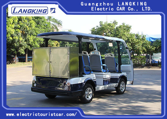 8 coches eléctricos de Seater, bus turístico Y083A de la batería seca de 48V 5KW con la pequeña caja para el hotel