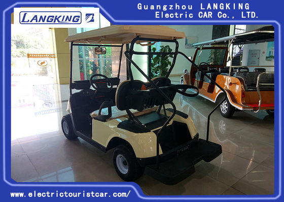 Carro de golf beige de la persona del ahorro de la energía 2 del color para el lugar/el estadio del ocio