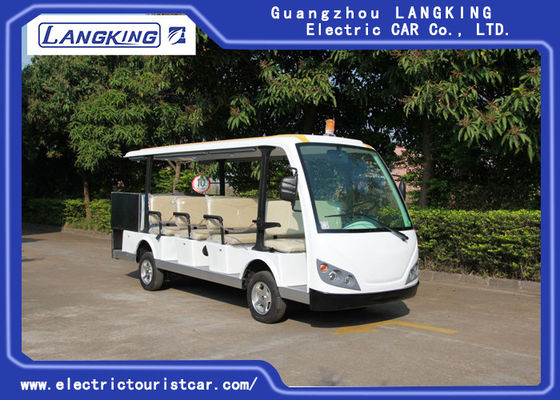 Autobús de visita turístico de excursión eléctrico de 14 Seater, coche eléctrico de la lanzadera 72v con el cercado de la caja del cargo