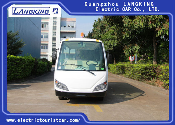 Autobús de visita turístico de excursión eléctrico de 14 Seater, coche eléctrico de la lanzadera 72v con el cercado de la caja del cargo