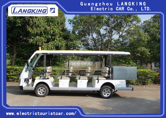 Autobús de visita turístico de excursión eléctrico de 14 Seater, coche eléctrico de la lanzadera 72v con el cercado de la caja del cargo