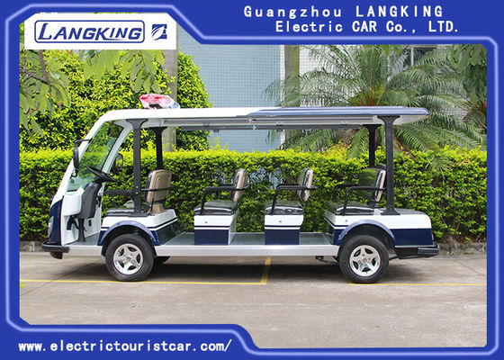 Coche eléctrico 72V/5KW de la lanzadera del pueblo de 11 Seaters con la luz grande en los tops Y113B