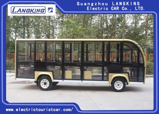 Autobús de visita turístico de excursión eléctrico de 18 Seater para el campus/los pueblos/los aeropuertos/el motor del terminal 72V 6.3KW DC