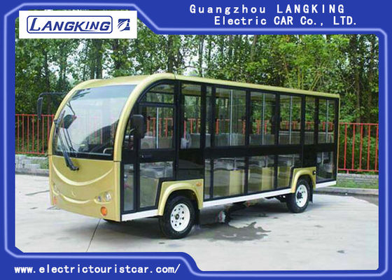 Autobús de visita turístico de excursión eléctrico de 18 Seater para el campus/los pueblos/los aeropuertos/el motor del terminal 72V 6.3KW DC