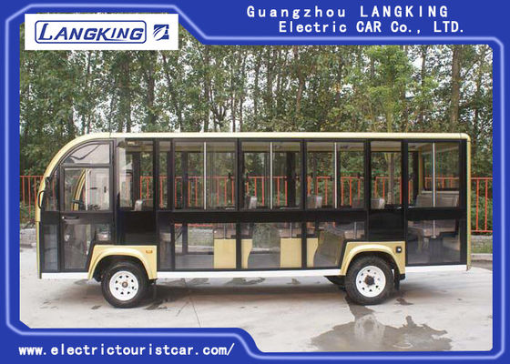 Autobús de visita turístico de excursión eléctrico de 18 Seater para el campus/los pueblos/los aeropuertos/el motor del terminal 72V 6.3KW DC