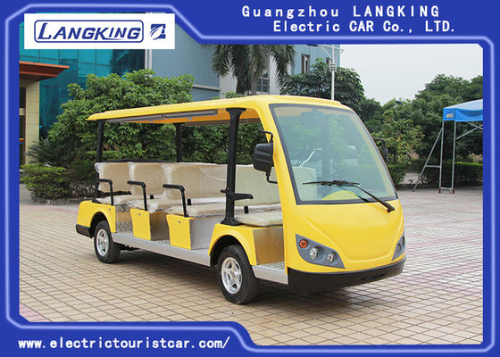 Color eléctrico del amarillo del bus turístico del pasajero multi de 11 asientos de poco ruido