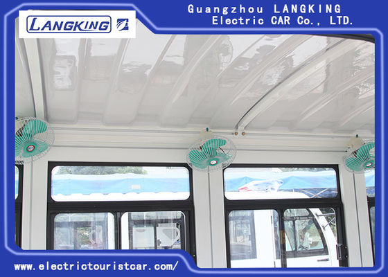 El coche eléctrico de la lanzadera de Seater del blanco 11 equipado de choque eficaz absorbe/puerta