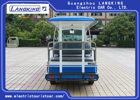 vehículos de lanzadera eléctricos de los asientos 72V 14 para el pasajero multi 28km/H Max. Speed Seat trasero con la cortina