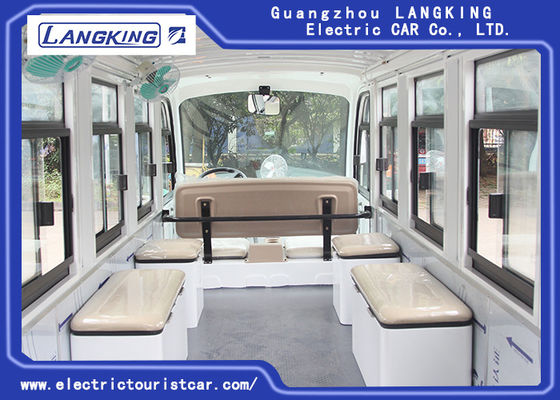 La ambulancia eléctrica modificada para requisitos particulares 8 del carro de golf del color asienta + 1 motor de CA de la cama 72V /7.5KW