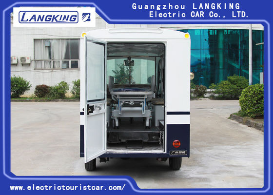 Coche eléctrico de la ambulancia del color azul/blanco con Toplight para el hospital