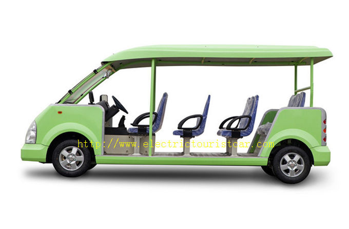 Los 11 asientos espaciosos ponen verde alto rendimiento de la lanzadera del coche de los vehículos eléctricos del centro turístico